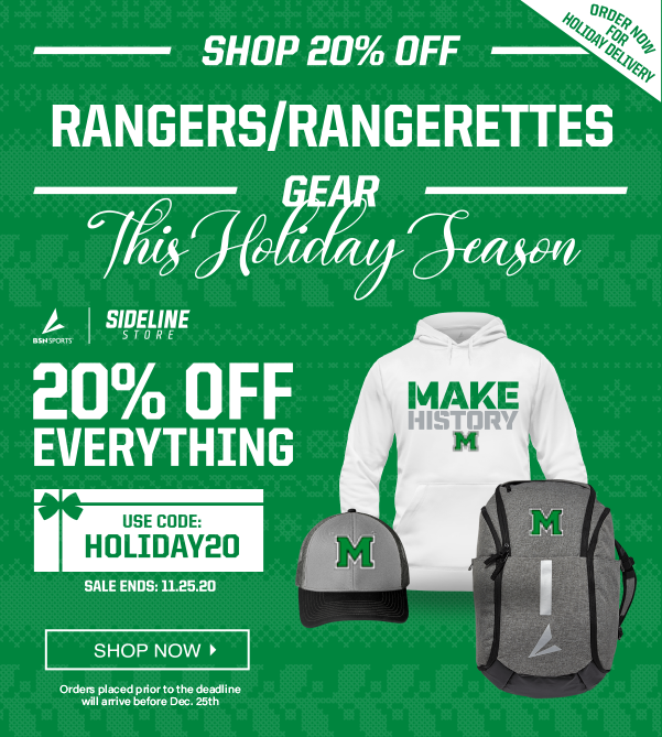 Get your Ranger & Rangerette Christmas gifts today!